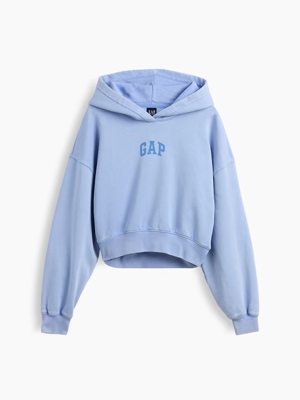 GAP VintageSoft Crop Logo Hoodie XS | Air stream blue NEW WITHOUT TAGS NWOT